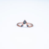 Aquamarine Trio Ring - Size 6