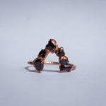 Garnet Chevron Ring - Size 9