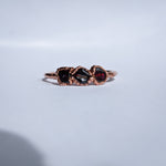 Garnet Trio Ring - Size 10