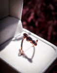 Garnet Trio Ring - Size 5.5