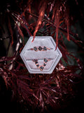 Garnet Chevron Ring - Size 9