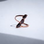 Garnet Trio Ring - Size 5.5