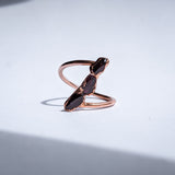 Garnet Trio Ring - Size 5.5