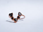 Garnet Chevron Ring - Size 9
