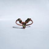 Peridot Chevron Ring - Size 7.25