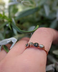 Tourmaline Quartet Ring - Size 8