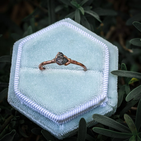 Raw Emerald Ring - Size 5.5