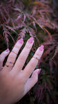 Tiny Garnet Ring