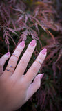 Tiny Garnet Ring