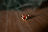 Carnelian Sunburst Ring