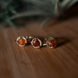 Carnelian Sunburst Ring