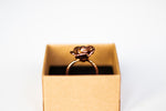 Copper Flower Ring - Size 8