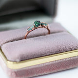 Emerald Trio Ring - Size 8.5