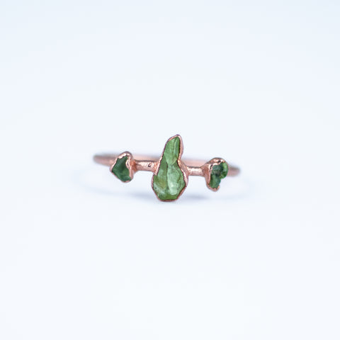 Peridot Trio Ring - Size 7.75