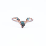 Aquamarine Trio Ring - Size 7