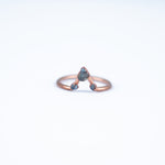 Aquamarine Trio Ring - Size 6