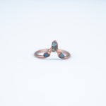 Aquamarine Trio Ring - Size 6