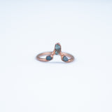 Aquamarine Trio Ring - Size 6