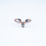 Aquamarine Trio Ring - Size 6