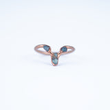 Aquamarine Trio Ring - Size 6