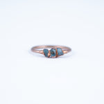 Aquamarine Trio Ring - Size 7.25