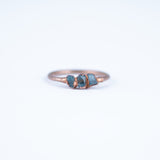Aquamarine Trio Ring - Size 7.25