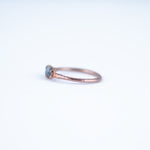 Aquamarine Trio Ring - Size 7.25