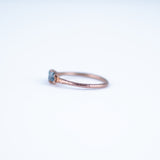 Aquamarine Trio Ring - Size 7.25