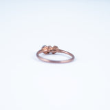 Aquamarine Trio Ring - Size 7.25