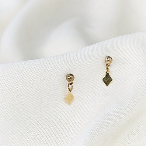 DIAMOND Dangle Studs