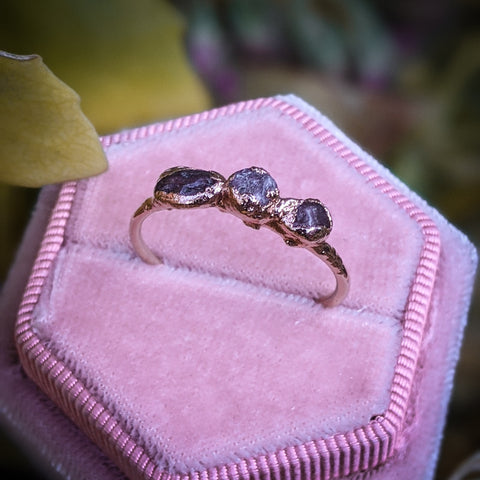 Tourmaline Trio Ring - Size 8