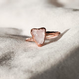 Rose Quartz Ring - Size 6
