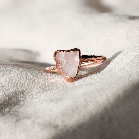Rose Quartz Ring - Size 6