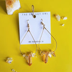 RAINSHINE Earrings - Citrine & Amber Quartz
