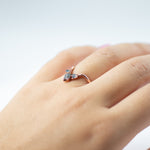 Aquamarine Trio Ring - Size 7