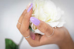 Skinny Hammered Ring
