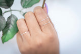 Skinny Hammered Ring