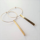 PINAY Bar Hoops